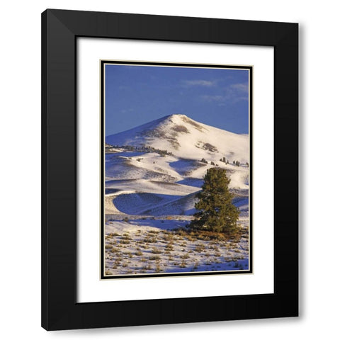 CA, Mammoth Lakes Landscape of Glass Mountain Black Modern Wood Framed Art Print with Double Matting by Flaherty, Dennis