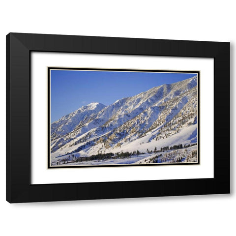 CA, Wheeler Crest in the Sierra Nevada Black Modern Wood Framed Art Print with Double Matting by Flaherty, Dennis