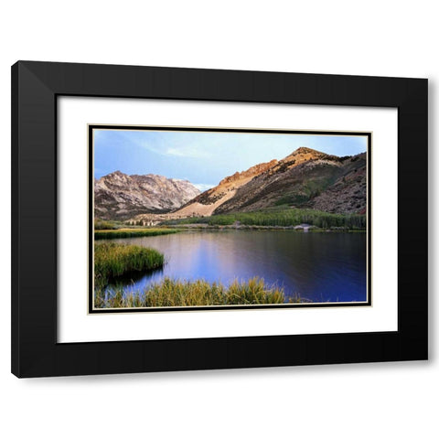 California, Bishop North Lake at sunrise Black Modern Wood Framed Art Print with Double Matting by Flaherty, Dennis