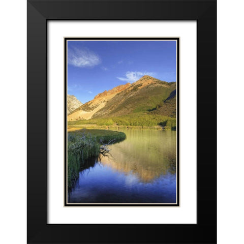 California, Bishop North Lake at sunrise Black Modern Wood Framed Art Print with Double Matting by Flaherty, Dennis