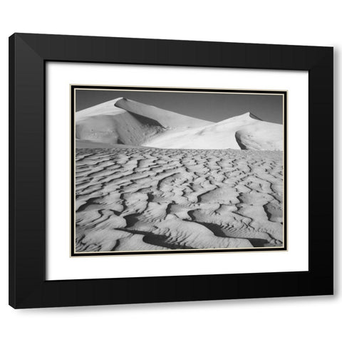 CA, Death Valley NP Eureka Sand Dunes Black Modern Wood Framed Art Print with Double Matting by Flaherty, Dennis