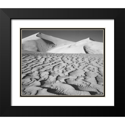 CA, Death Valley NP Eureka Sand Dunes Black Modern Wood Framed Art Print with Double Matting by Flaherty, Dennis