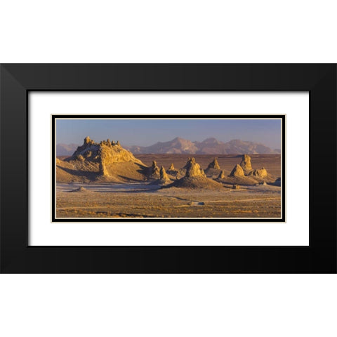 USA, California Sunset on Trona Pinnacles Black Modern Wood Framed Art Print with Double Matting by Paulson, Don