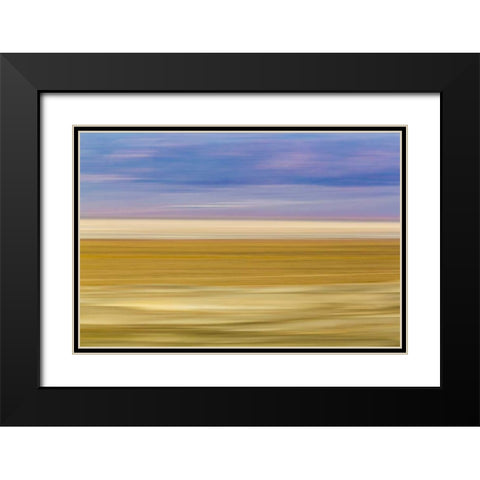 CA, Trona Pinnacles Blurred abstract of desert Black Modern Wood Framed Art Print with Double Matting by Paulson, Don