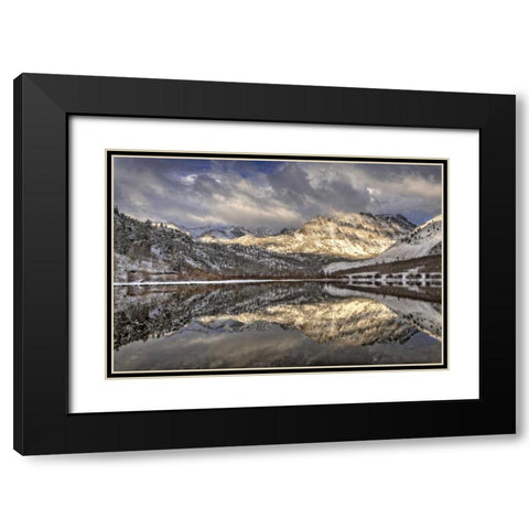 California, Sierra Nevada Spring at North Lake Black Modern Wood Framed Art Print with Double Matting by Flaherty, Dennis