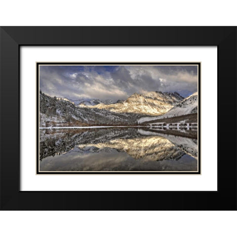 California, Sierra Nevada Spring at North Lake Black Modern Wood Framed Art Print with Double Matting by Flaherty, Dennis