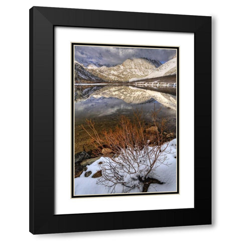 California, Sierra Nevada Spring at North Lake Black Modern Wood Framed Art Print with Double Matting by Flaherty, Dennis