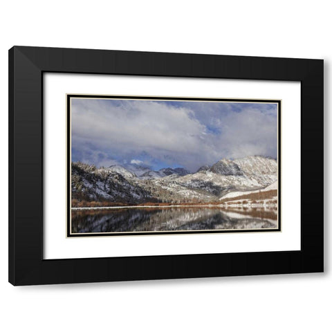 California, Sierra Nevada Spring at North Lake Black Modern Wood Framed Art Print with Double Matting by Flaherty, Dennis