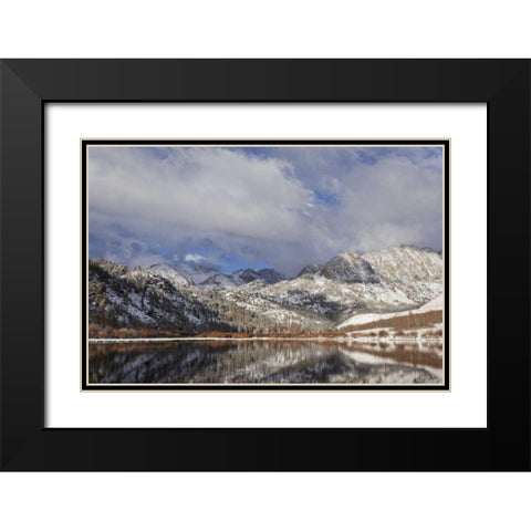 California, Sierra Nevada Spring at North Lake Black Modern Wood Framed Art Print with Double Matting by Flaherty, Dennis