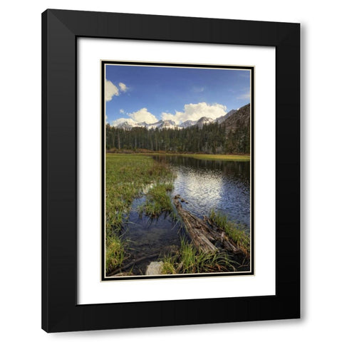 California, Sierra Nevada Weir Pond landscape Black Modern Wood Framed Art Print with Double Matting by Flaherty, Dennis