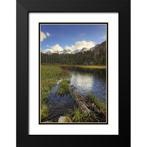 California, Sierra Nevada Weir Pond landscape Black Modern Wood Framed Art Print with Double Matting by Flaherty, Dennis