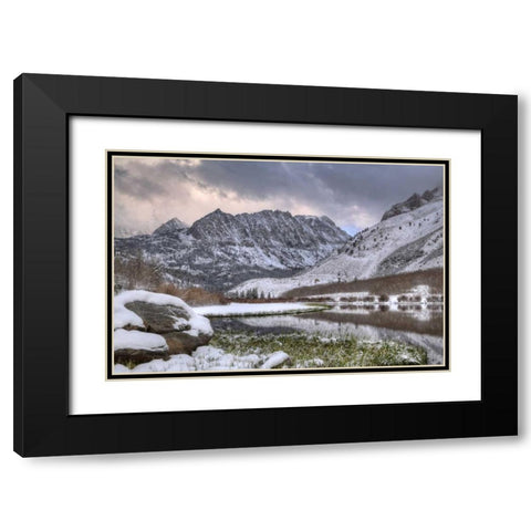 California, Sierra Nevada Spring at North Lake Black Modern Wood Framed Art Print with Double Matting by Flaherty, Dennis