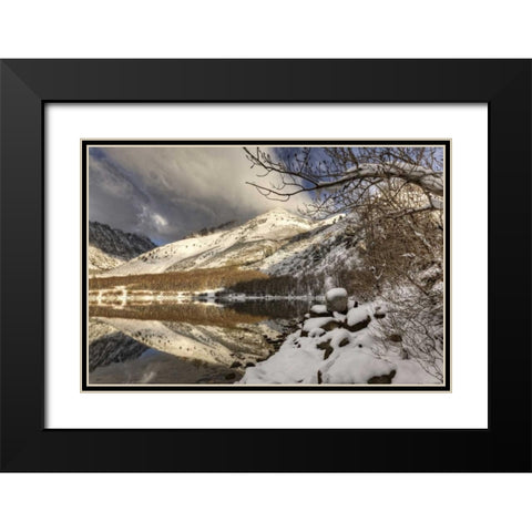 California, Sierra Nevada Spring at North Lake Black Modern Wood Framed Art Print with Double Matting by Flaherty, Dennis