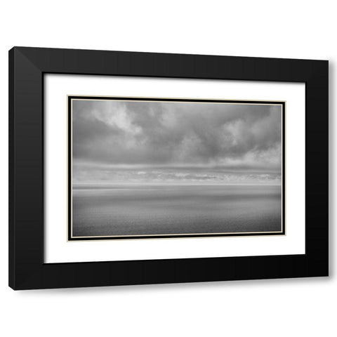 California-Big Sur Coast Storm clouds shade ocean  Black Modern Wood Framed Art Print with Double Matting by Jaynes Gallery