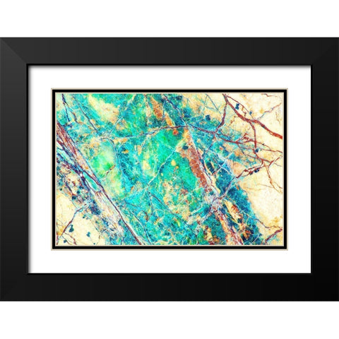 California Detail of marble rock patterns Black Modern Wood Framed Art Print with Double Matting by Jaynes Gallery