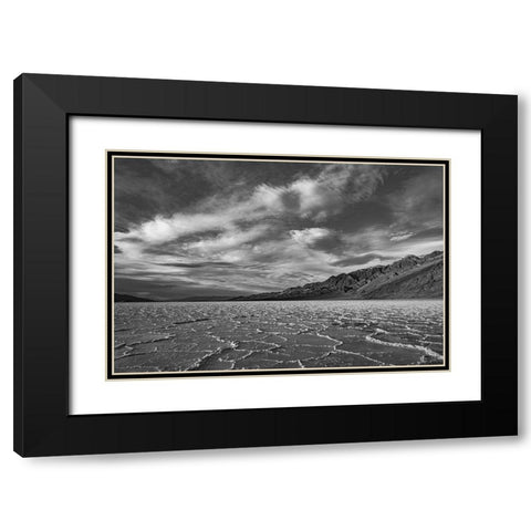 Death Valley-Badwater Black Modern Wood Framed Art Print with Double Matting by Theodore, George and Marilu