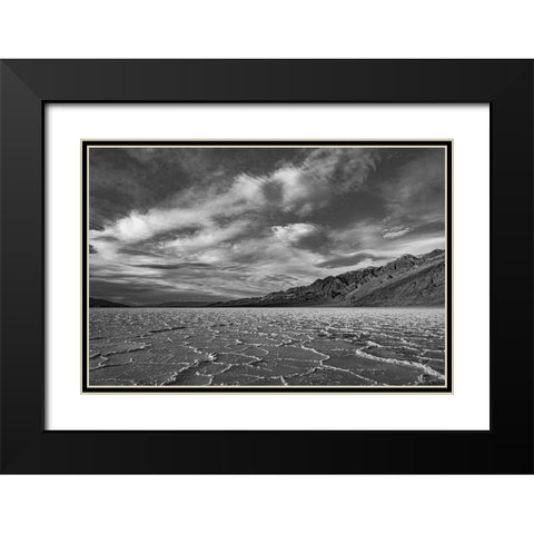 Death Valley-Badwater Black Modern Wood Framed Art Print with Double Matting by Theodore, George and Marilu