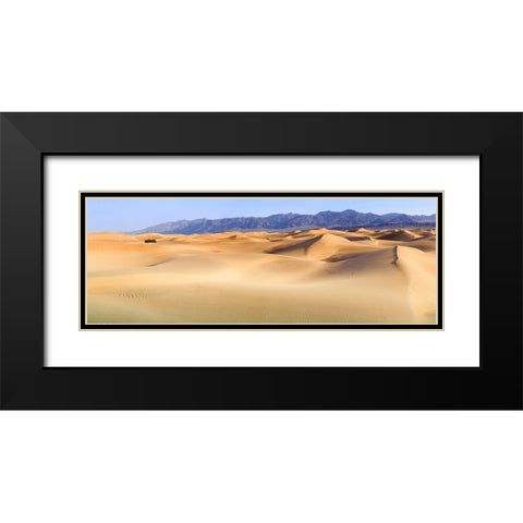 Death Valley. Landscape of Mesquite Flats Sand Dunes. Black Modern Wood Framed Art Print with Double Matting by Muir, Janet
