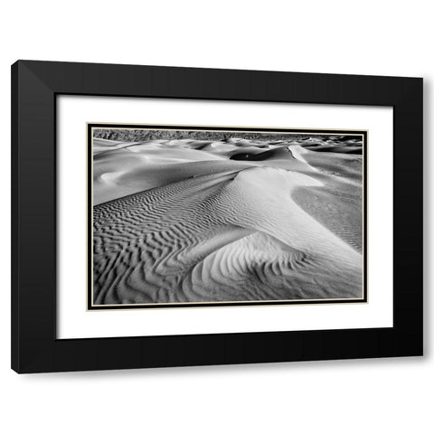 Dune-Death Valley Black Modern Wood Framed Art Print with Double Matting by Ford, John