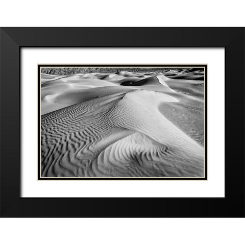 Dune-Death Valley Black Modern Wood Framed Art Print with Double Matting by Ford, John