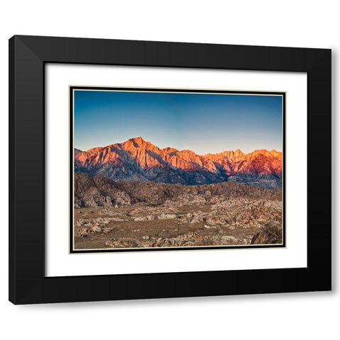 Sunrise Alabama Hill-California Black Modern Wood Framed Art Print with Double Matting by Ford, John