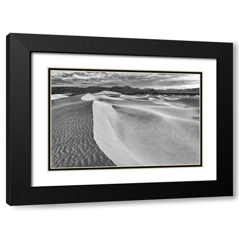 Mesquite Dunes-Death Valley National Park-California Black Modern Wood Framed Art Print with Double Matting by Ford, John