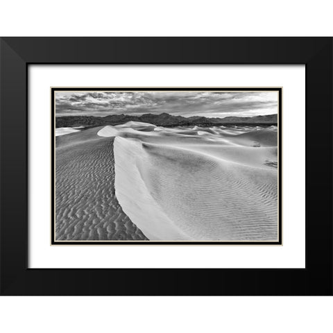 Mesquite Dunes-Death Valley National Park-California Black Modern Wood Framed Art Print with Double Matting by Ford, John