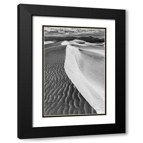Mesquite Dunes-Death Valley National Park-California Black Modern Wood Framed Art Print with Double Matting by Ford, John