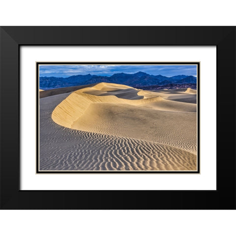 Mesquite Dunes-Death Valley National Park-California Black Modern Wood Framed Art Print with Double Matting by Ford, John
