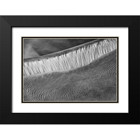 Mesquite Dunes-Death Valley National Park-California Black Modern Wood Framed Art Print with Double Matting by Ford, John