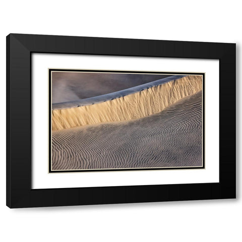 Mesquite Dunes-Death Valley National Park-California Black Modern Wood Framed Art Print with Double Matting by Ford, John