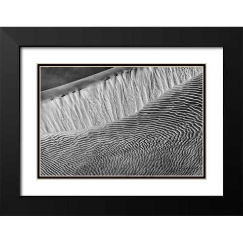 Mesquite Dunes-Death Valley National Park-California Black Modern Wood Framed Art Print with Double Matting by Ford, John