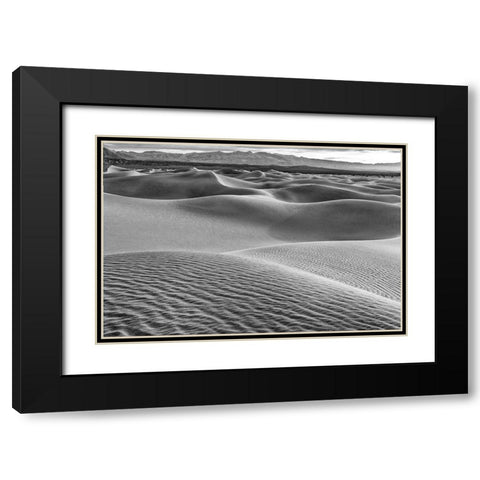 Mesquite Dunes-Death Valley National Park-California Black Modern Wood Framed Art Print with Double Matting by Ford, John
