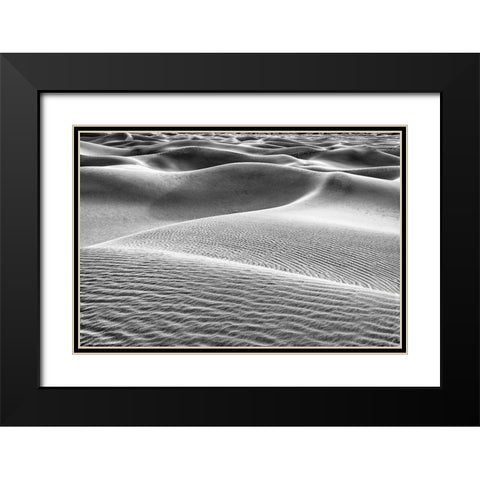 Mesquite Dunes-Death Valley National Park-California Black Modern Wood Framed Art Print with Double Matting by Ford, John