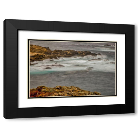 Point Lobos-Carmel-California Black Modern Wood Framed Art Print with Double Matting by Ford, John