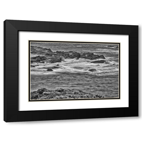 Point Lobos-Carmel-California Black Modern Wood Framed Art Print with Double Matting by Ford, John