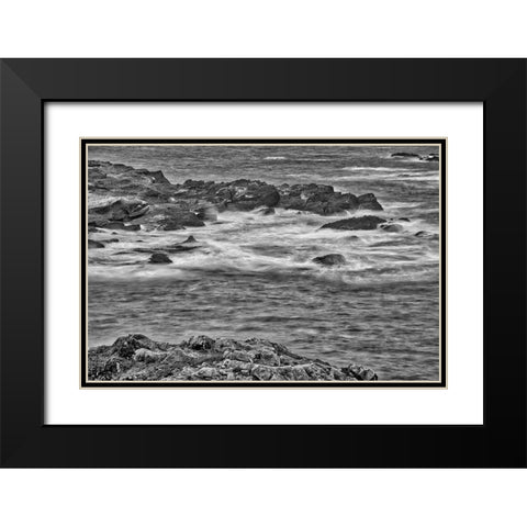 Point Lobos-Carmel-California Black Modern Wood Framed Art Print with Double Matting by Ford, John