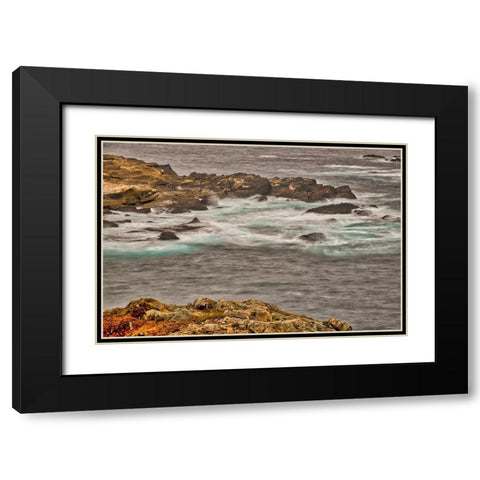 Point Lobos-Carmel-California Black Modern Wood Framed Art Print with Double Matting by Ford, John