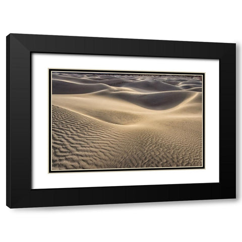 Mesquite Dunes-Death Valley National Park-California Black Modern Wood Framed Art Print with Double Matting by Ford, John