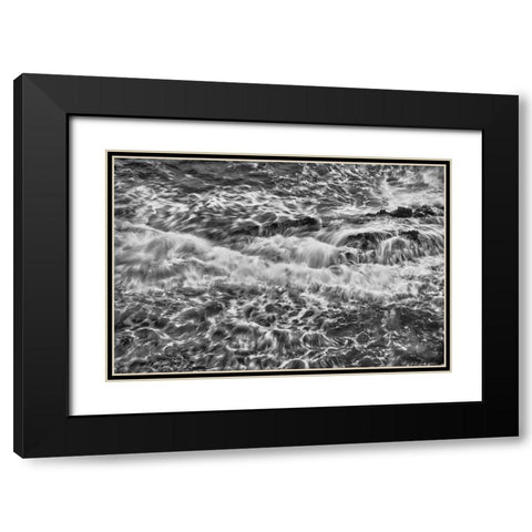 Point Lobos-Carmel-California Black Modern Wood Framed Art Print with Double Matting by Ford, John