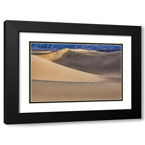 Mesquite Dunes-Death Valley National Park-California Black Modern Wood Framed Art Print with Double Matting by Ford, John