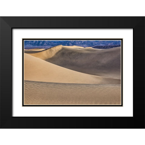 Mesquite Dunes-Death Valley National Park-California Black Modern Wood Framed Art Print with Double Matting by Ford, John