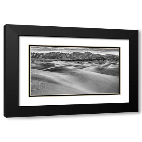 Mesquite Dunes-Death Valley National Park-California Black Modern Wood Framed Art Print with Double Matting by Ford, John