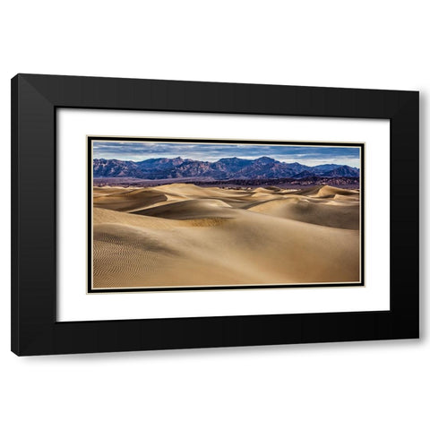 Mesquite Dunes-Death Valley National Park-California Black Modern Wood Framed Art Print with Double Matting by Ford, John