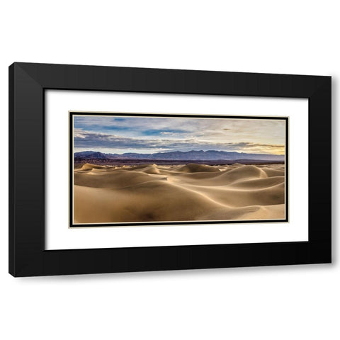 Mesquite Dunes-Death Valley National Park-California Black Modern Wood Framed Art Print with Double Matting by Ford, John