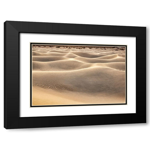 Mesquite Dunes-Death Valley National Park-California Black Modern Wood Framed Art Print with Double Matting by Ford, John