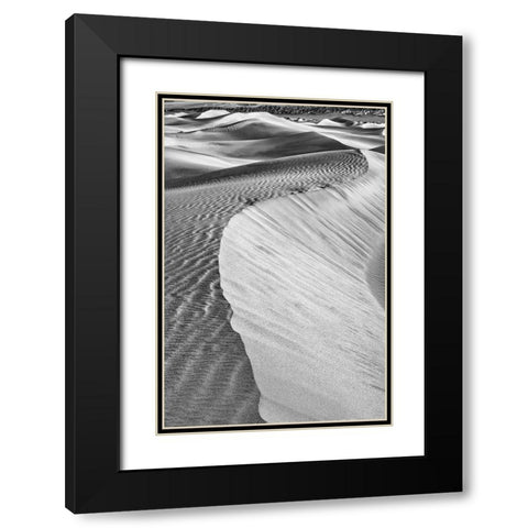 Mesquite Dunes-Death Valley National Park-California Black Modern Wood Framed Art Print with Double Matting by Ford, John