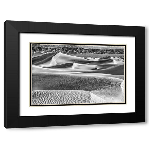 Mesquite Dunes-Death Valley National Park-California Black Modern Wood Framed Art Print with Double Matting by Ford, John