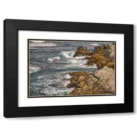 Garapata Beach-Carmel by the Sea-California Black Modern Wood Framed Art Print with Double Matting by Ford, John