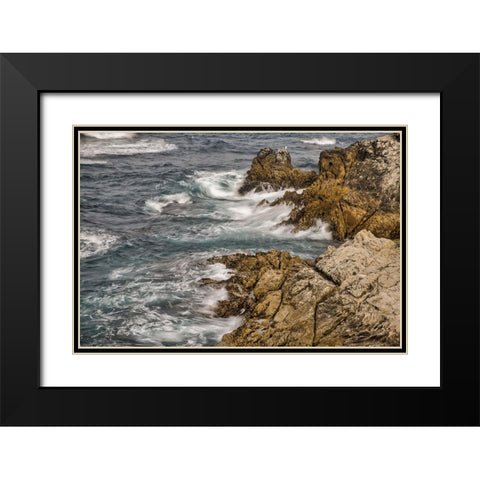 Garapata Beach-Carmel by the Sea-California Black Modern Wood Framed Art Print with Double Matting by Ford, John
